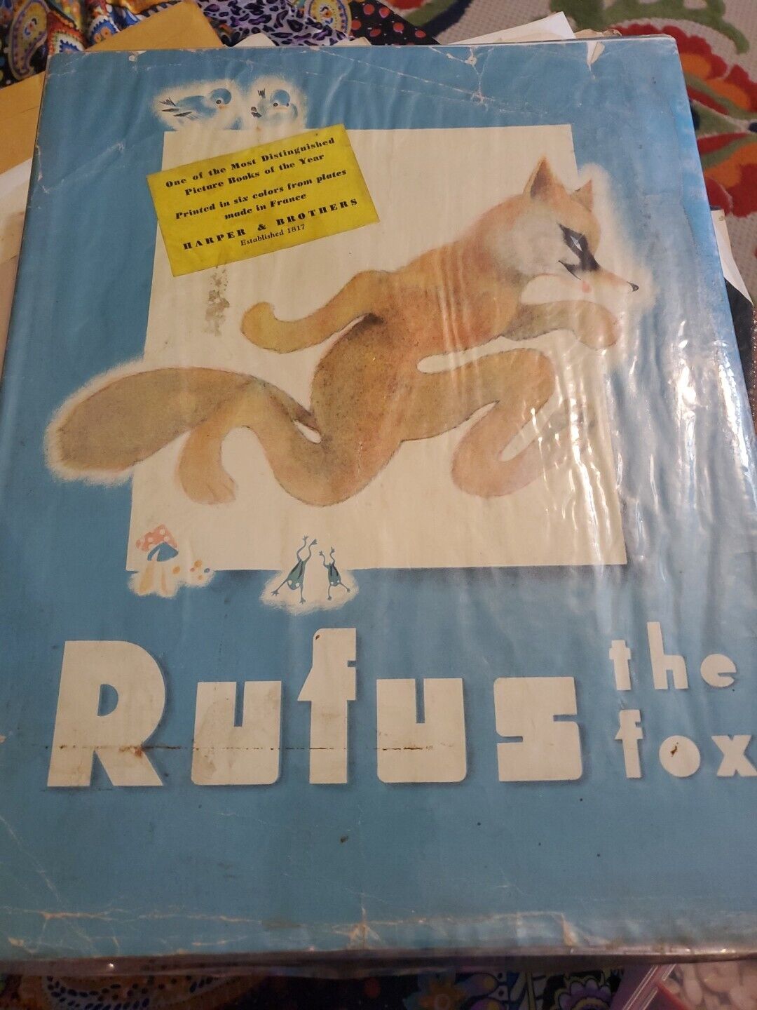1937 \'RUFUS THE FOX\' RARE 1ST ED DJ MARGERY BIANCO  FOX MEDIEVAL FRENCH TOWN