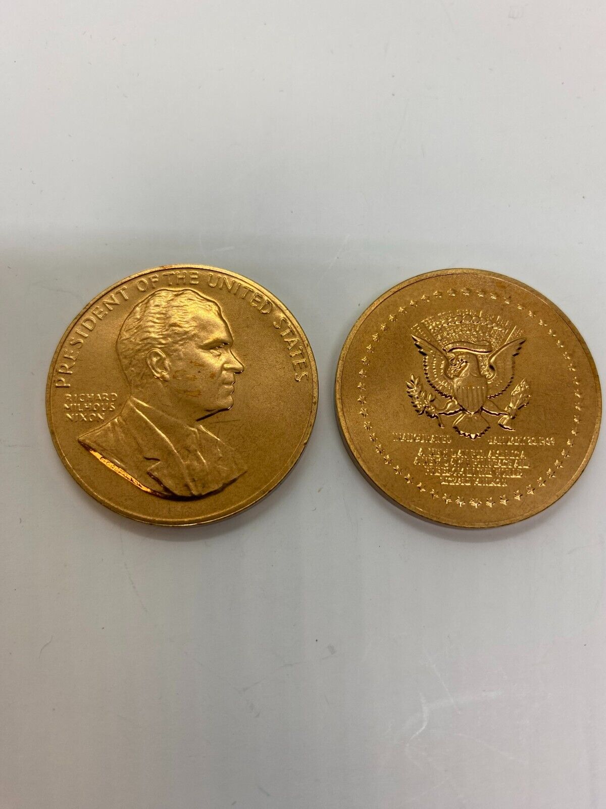 1969 Richard M Nixon Bronze Inaugural Coin