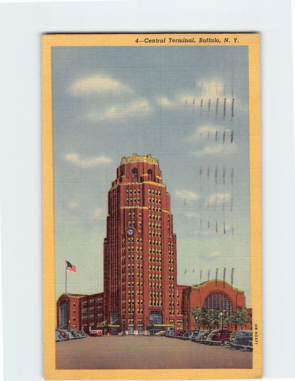 Postcard Central Terminal Buffalo New York USA