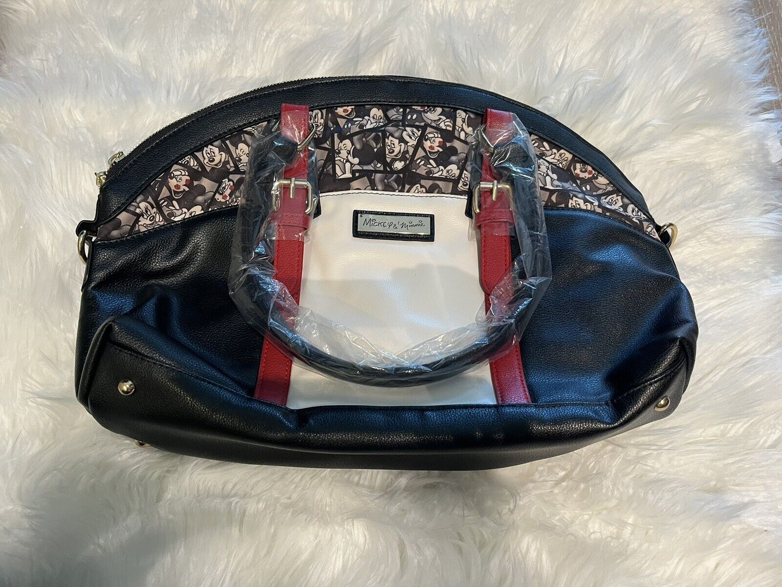 Bradford Exchange Caught in the Moment Mickey & Minnie Purse Bag NWT