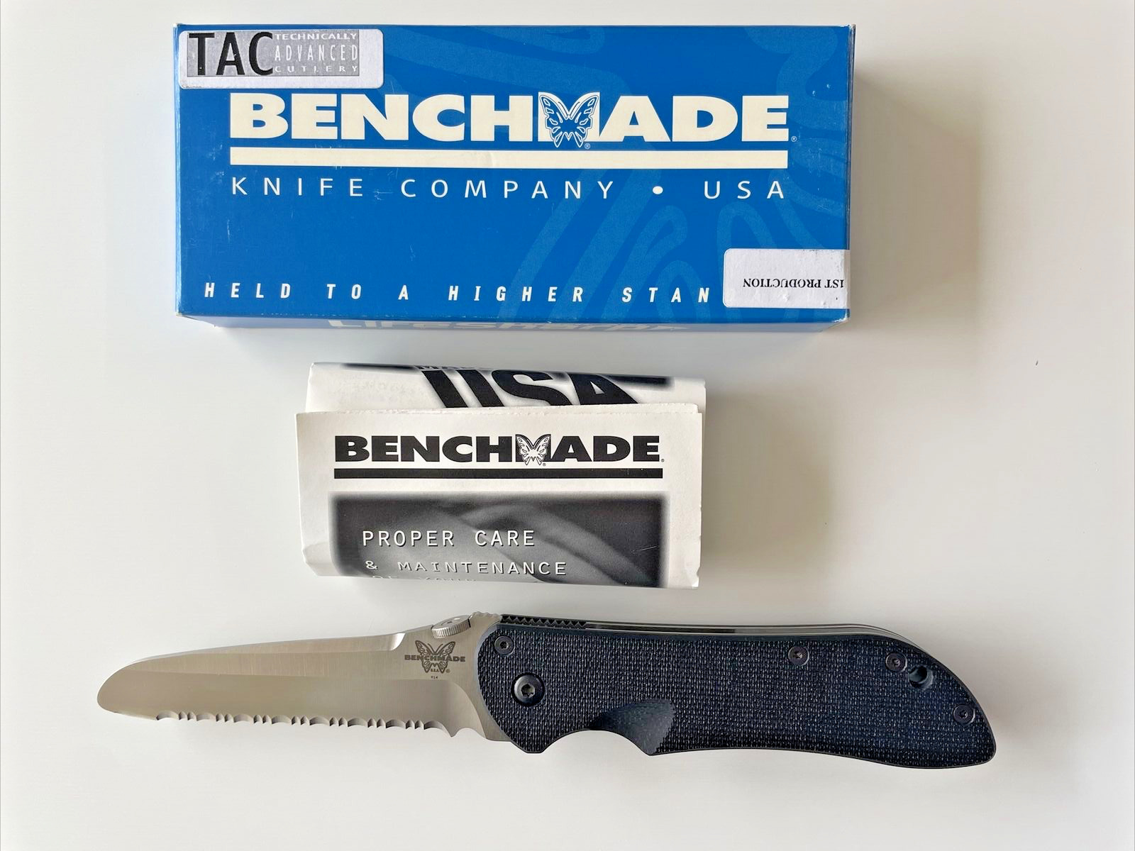 Benchmade 914FS Rescue Stryker Elishewitz Knife First Production 662/1000 GIN-1