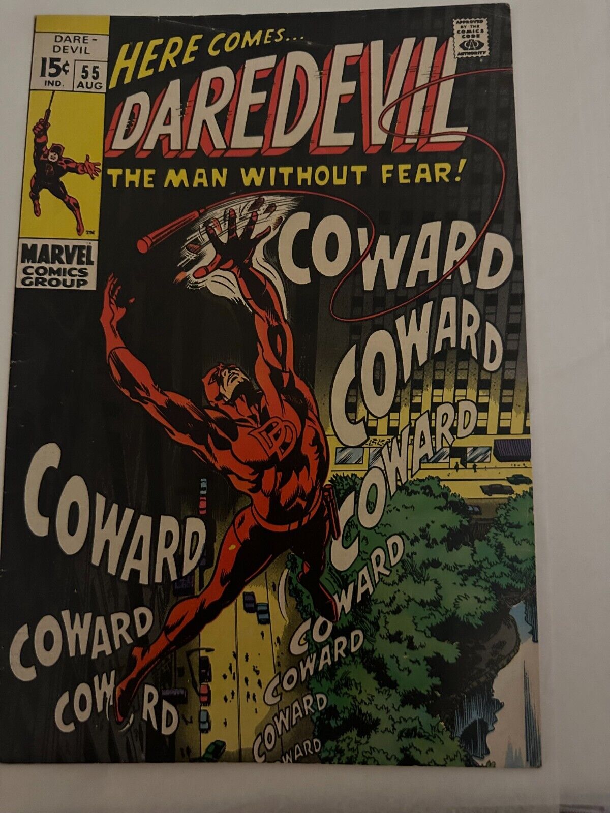 Daredevil #55 Roy Thomas Story Gene Colan Cover Marvel 1969