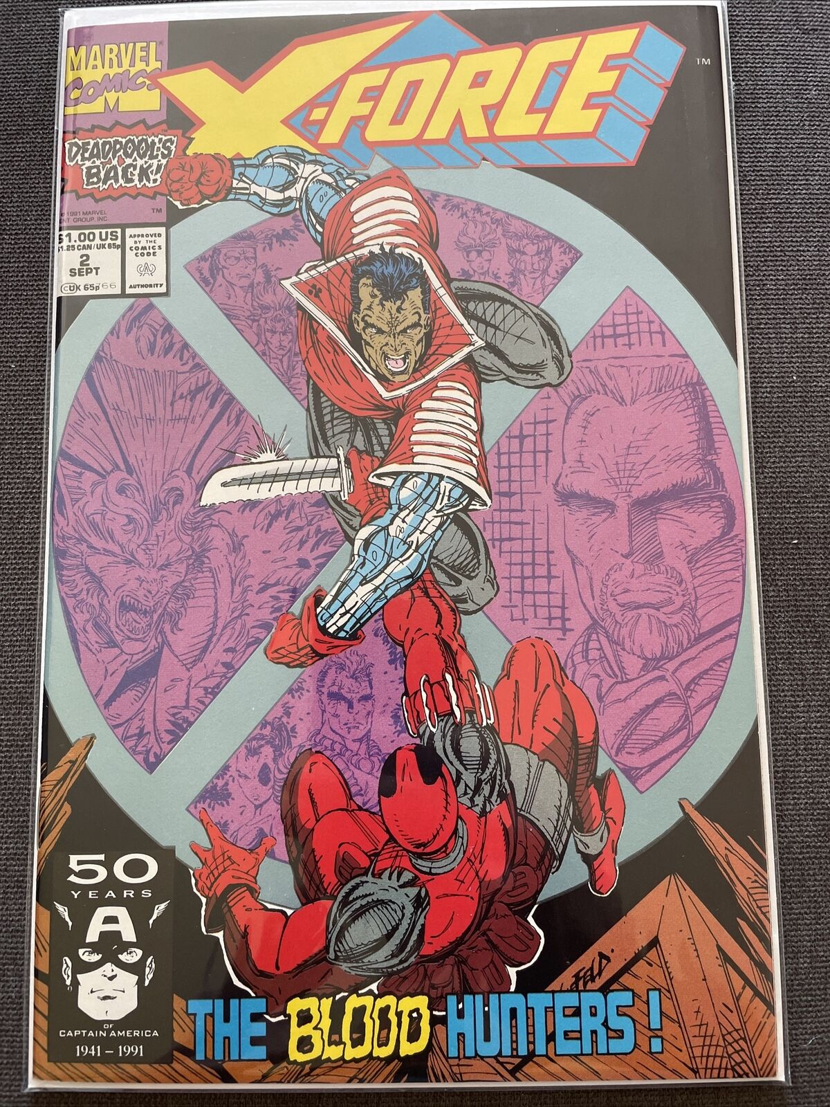Marvel - X-FORCE #2 (Great Condition) bagged and boarded