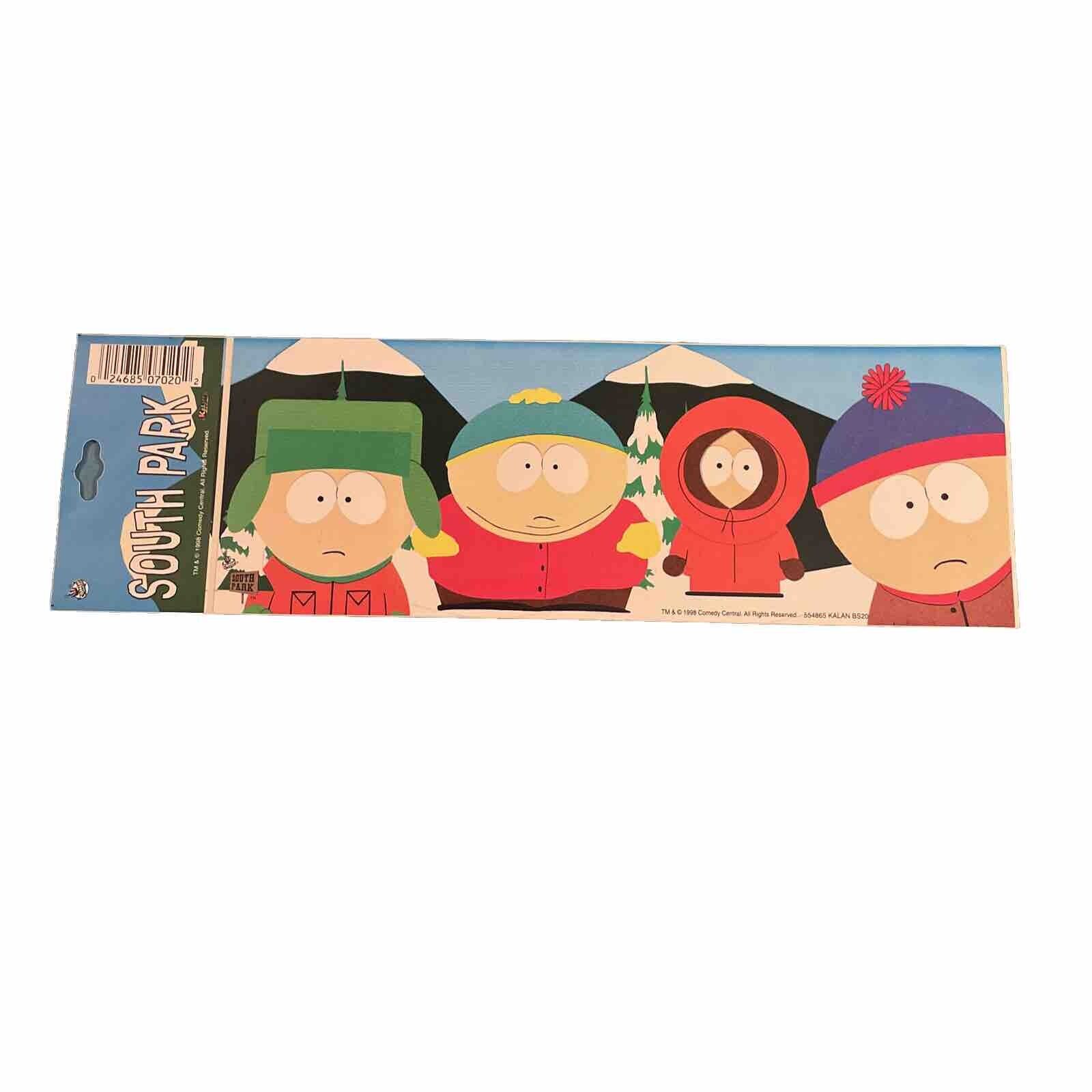 Vintage 1998 South Park - 9” Vinyl Sticker “Kids In Snow” - Trimbrite Made USA