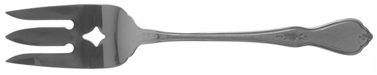 Oneida Silver Morning Blossom  Cold Meat Serving Fork 497343