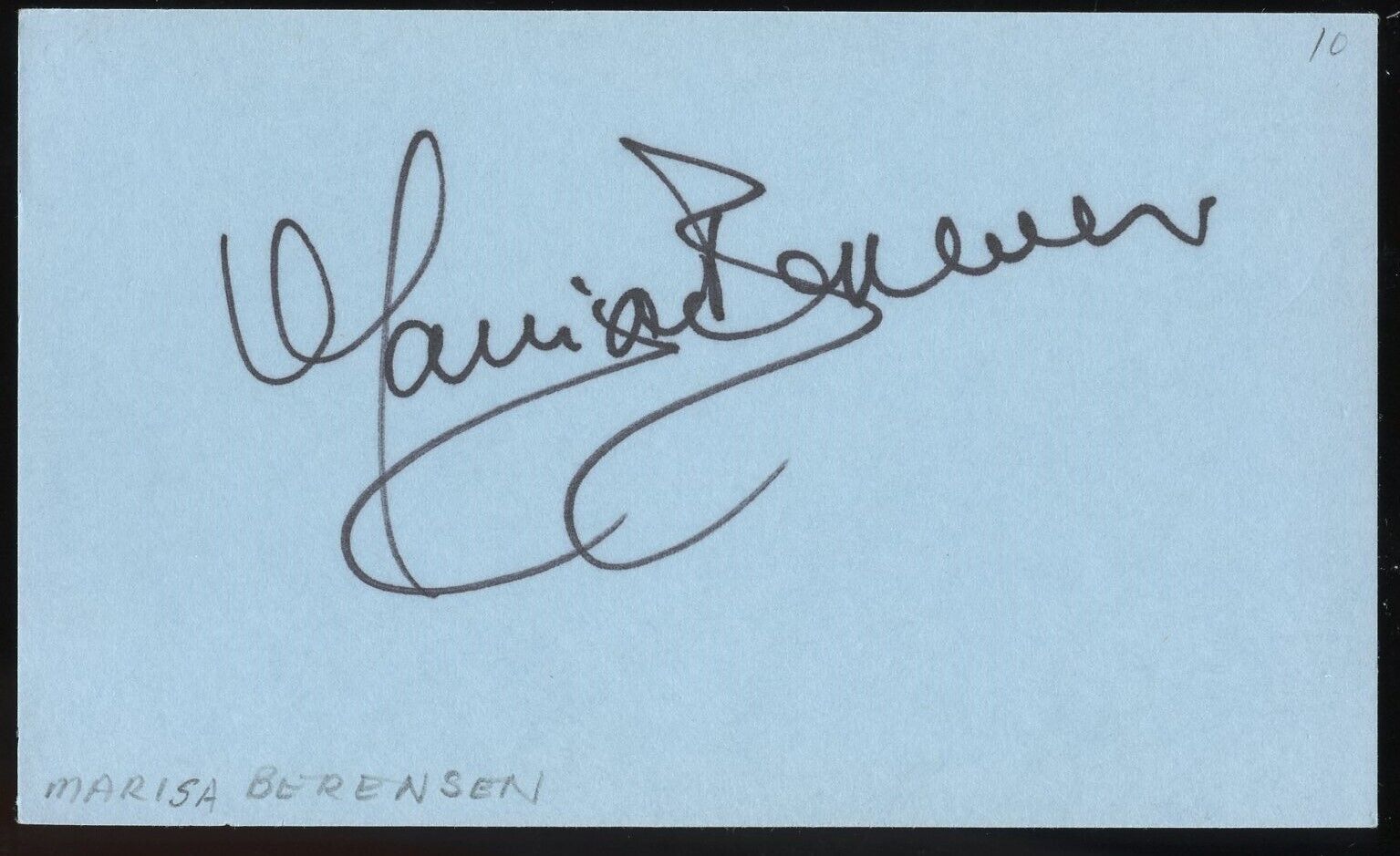 Marisa Berenson signed autograph auto 3x5 Cut American Actress and Model