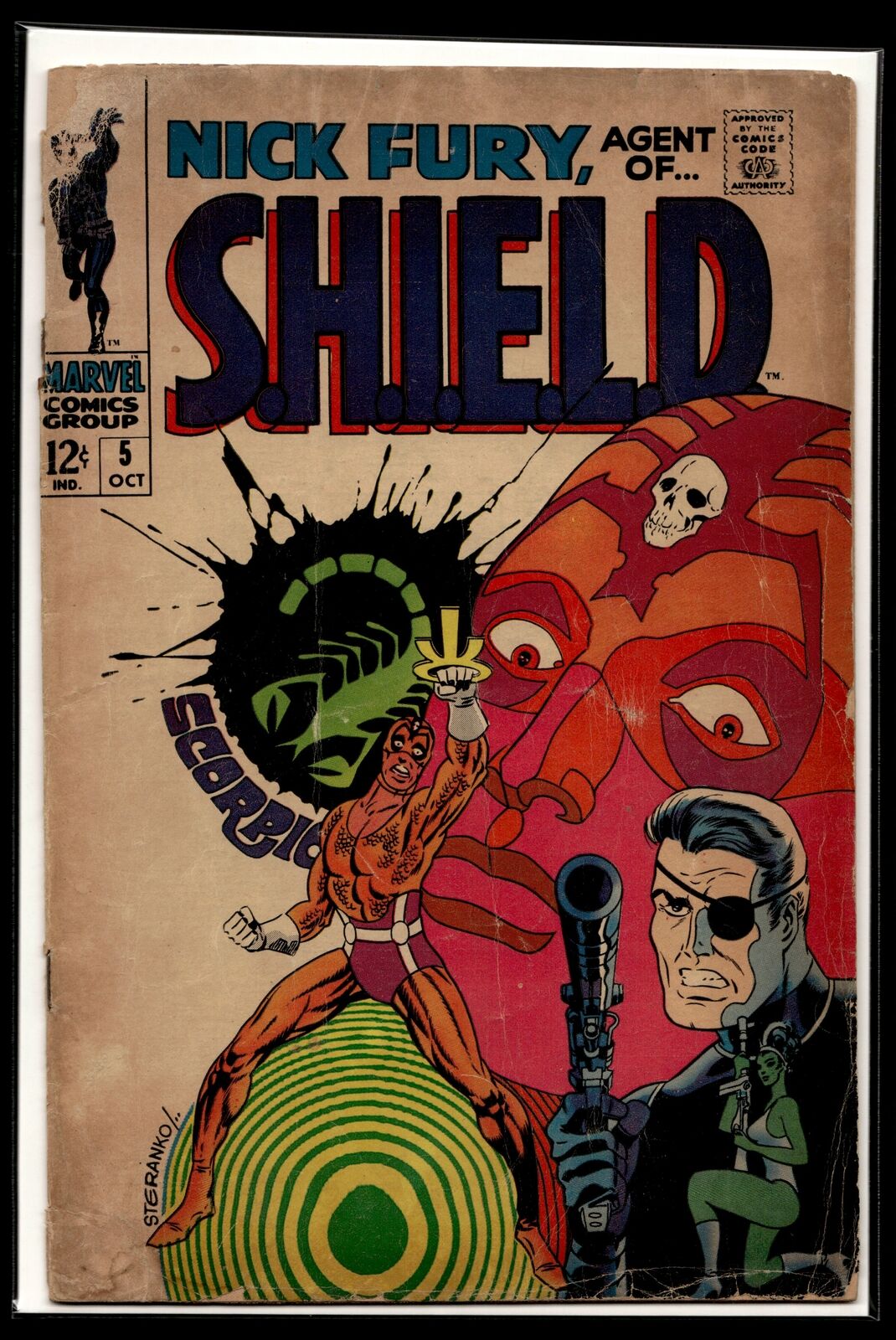 1968 Nick Fury Agent of SHIELD #5 Marvel Comic