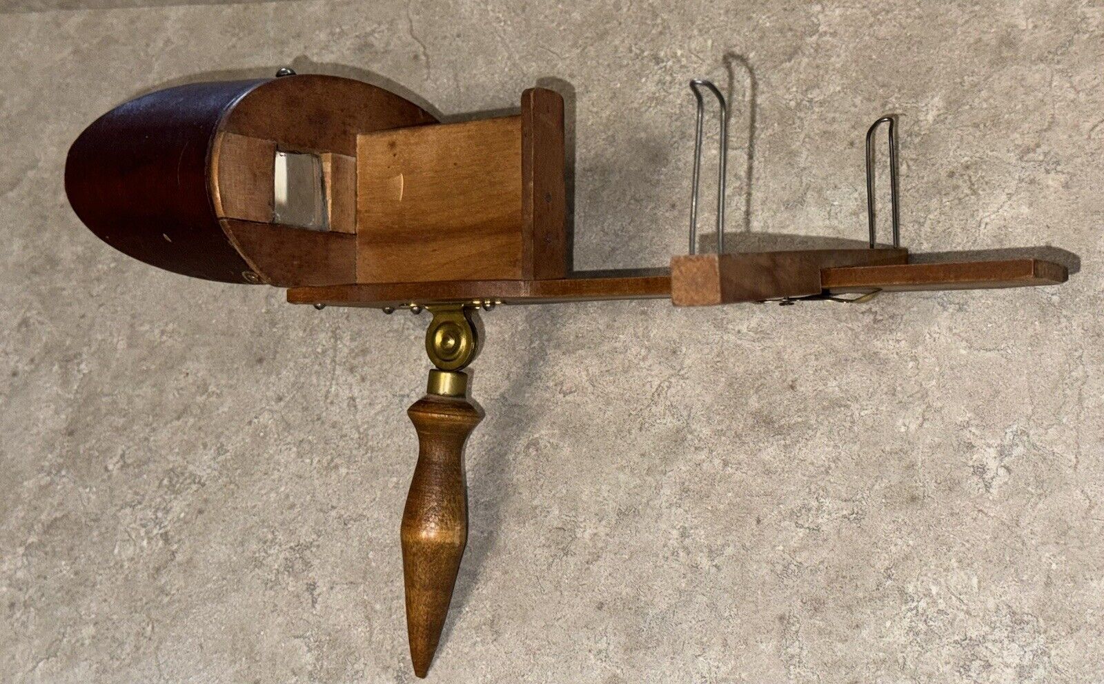 Antique  1885 WOOD PERFECSCOPE STEREOPTICON VIEWER With 20 3D STEREOVIEW CARDS