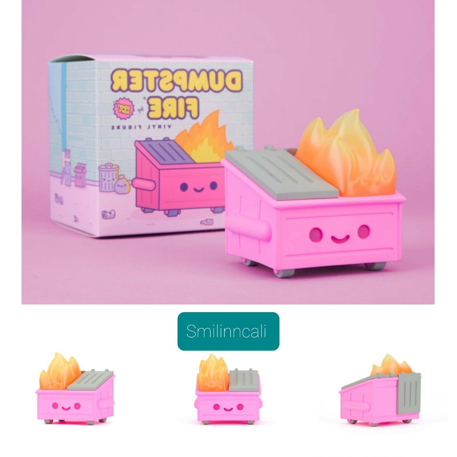DUMPSTER FIRE: PEPTO PINK EDITION - LIMITED EDITION JAPANLA EXCLUSIVE FIGURE 