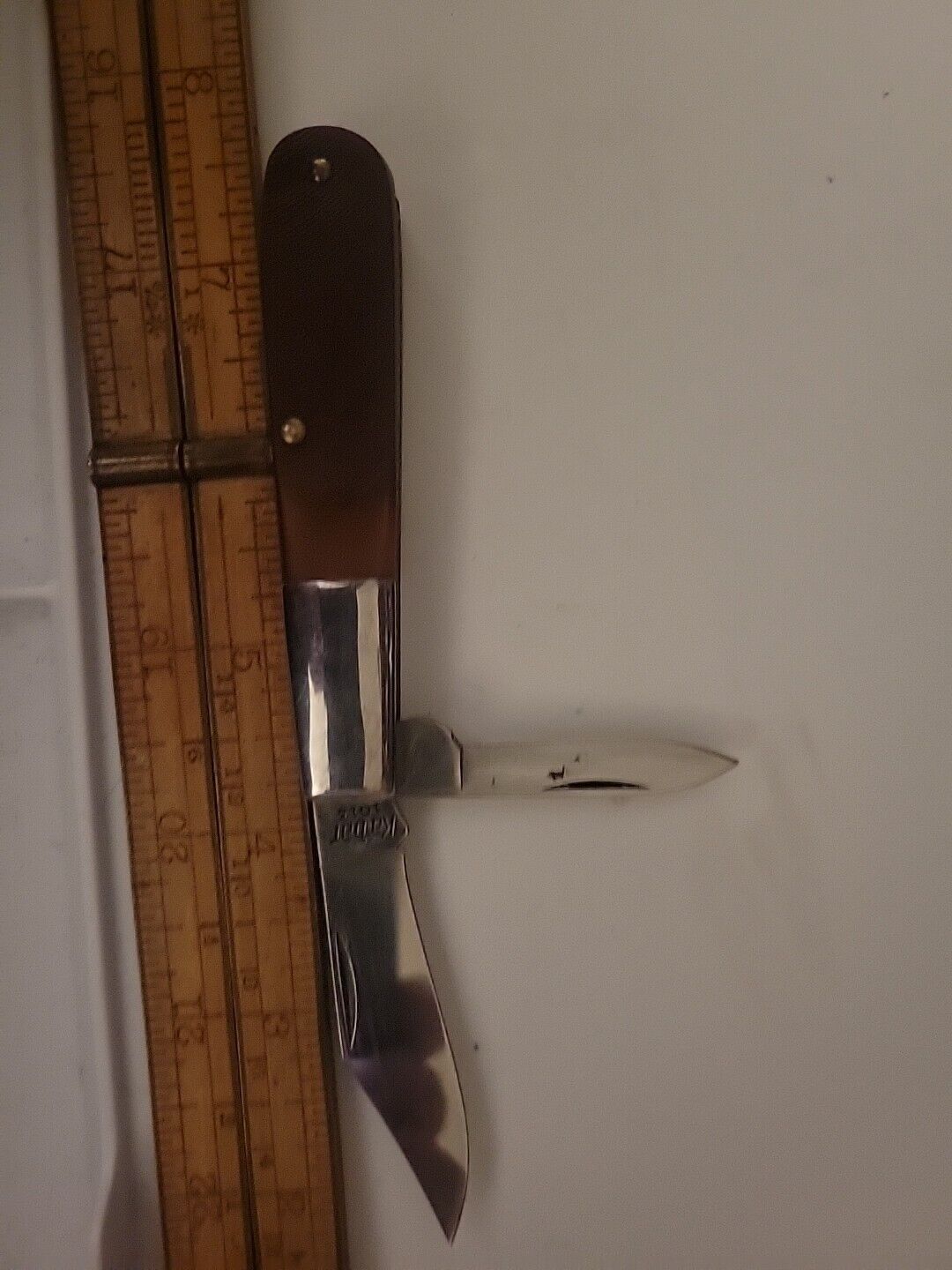  KA-BAR Vintage  SAWCUT DELRIN BARLOW KNIFE 1013 NICE 