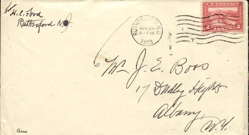 HENRY CLAY FORD - AUTOGRAPH ENVELOPE SIGNED 04/29/1913