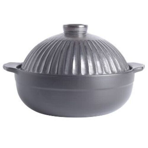 Cravings by Chrissy Teigen Cookware Donabe-Style Clay Pot 2.5-qt Cook Pot, Black