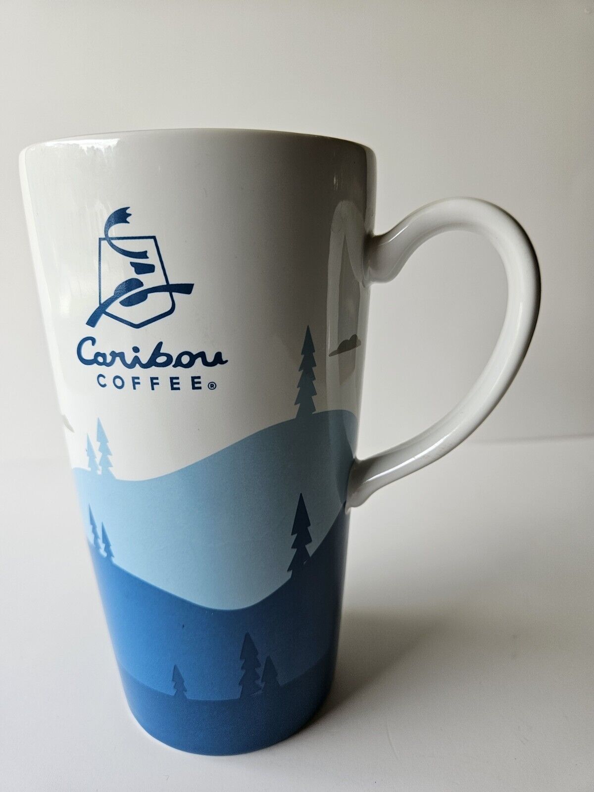 Caribou Coffee Ceramic Coffee Mug 18 oz Travel Mug