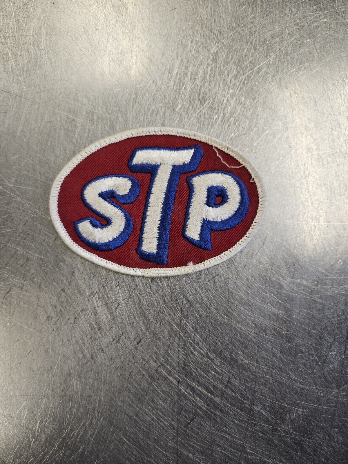 Vintage Sew-On STP Racing Patch  1970s