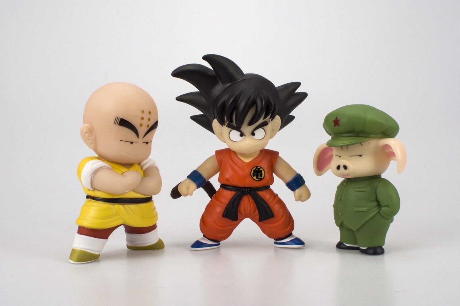 NEW 3Pcs/Set Anime Dragon Ball Z Son Goku Kuririn Oolong Action Figure Toys Gift