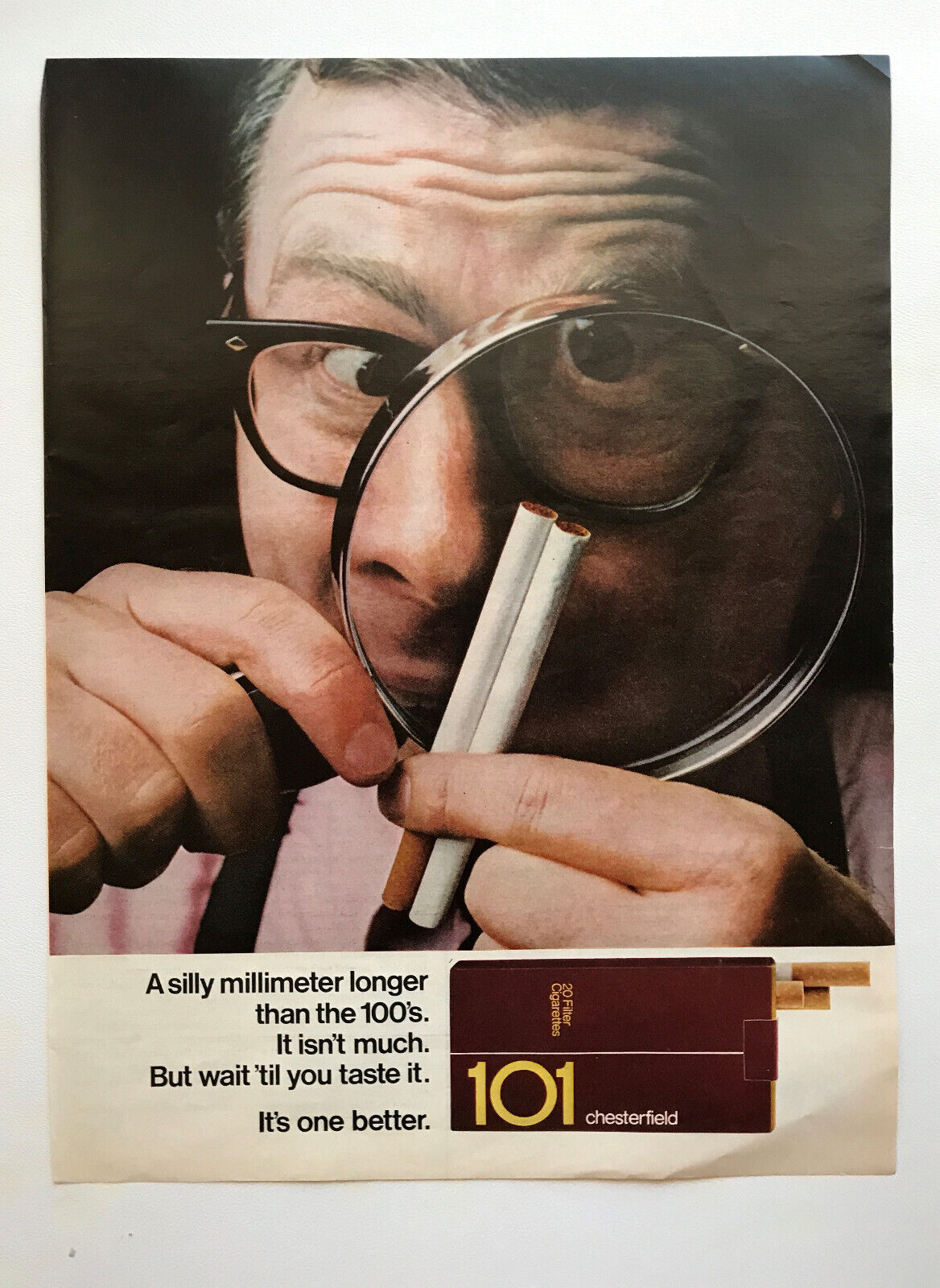 1967 Chesterfield 101 Cigarettes, U. S. Savings Bonds Vintage Print Ads