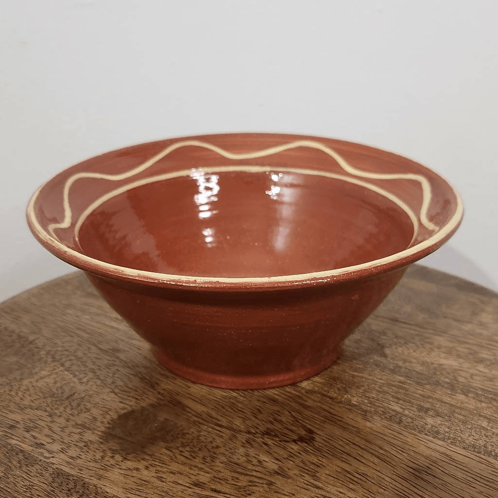 Dorothy Long Redware Vintage Pottery Bowl Redware Pottery 1986 Dorothy Long Bowl
