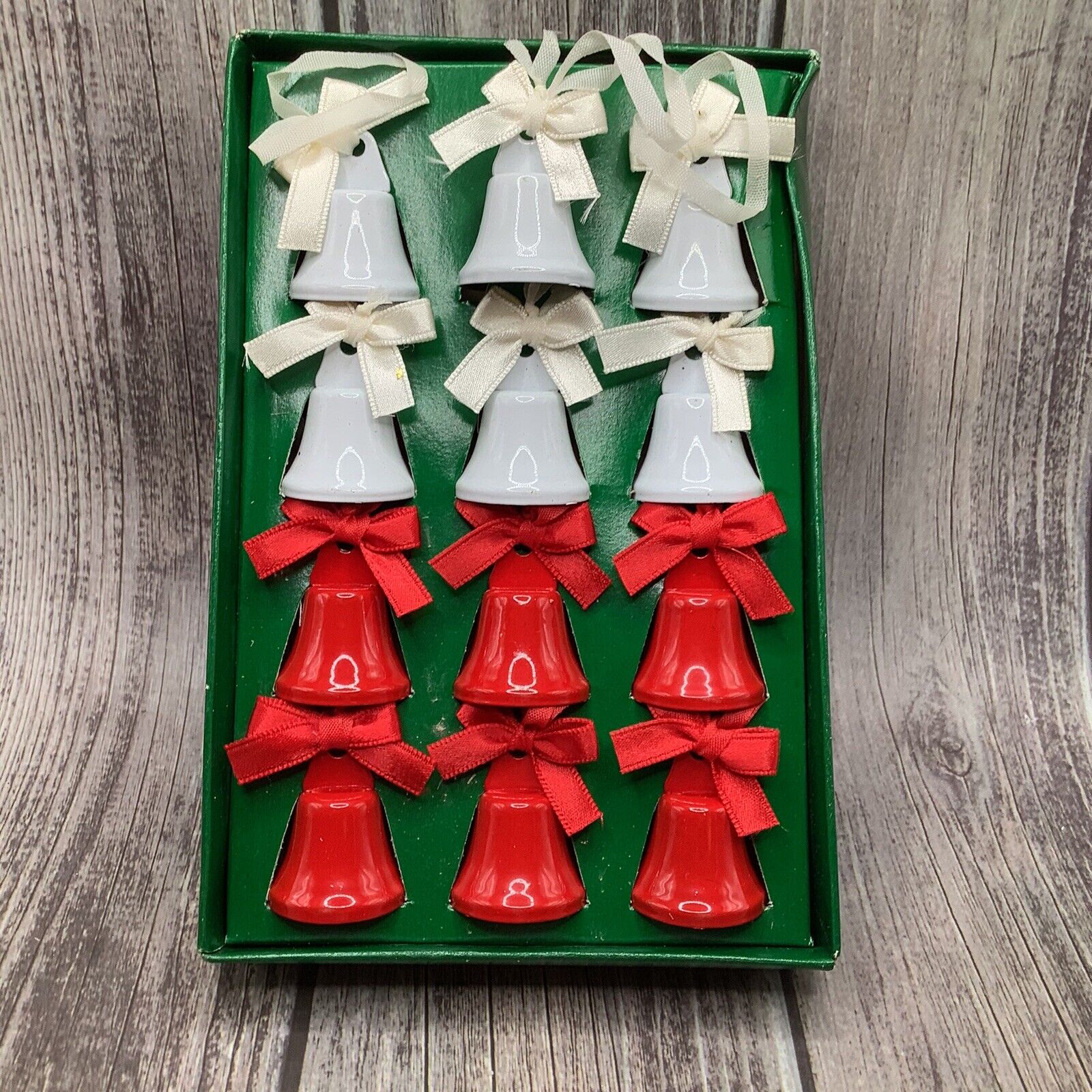 Vintage Christmas Bells. Set Of 12 Small Bells