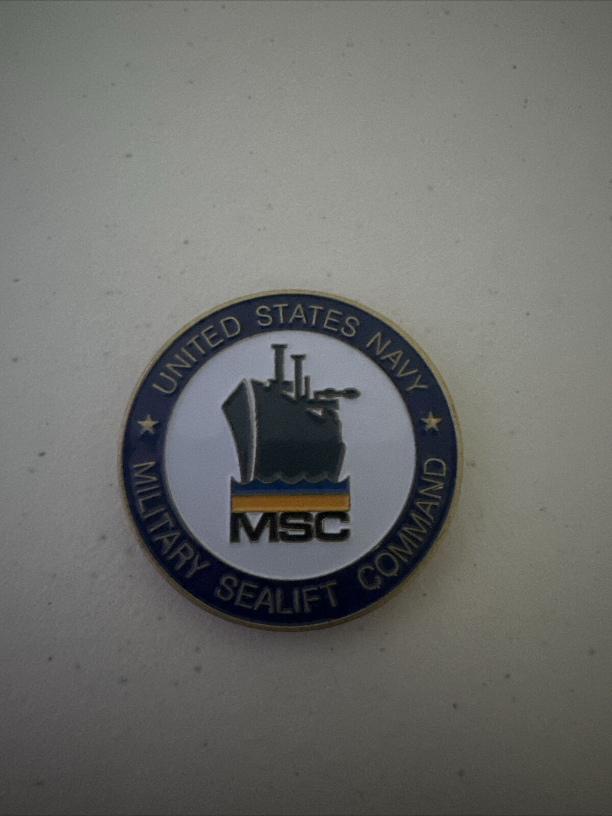United States Navy Military Sealift Command Award For Excellence Coin