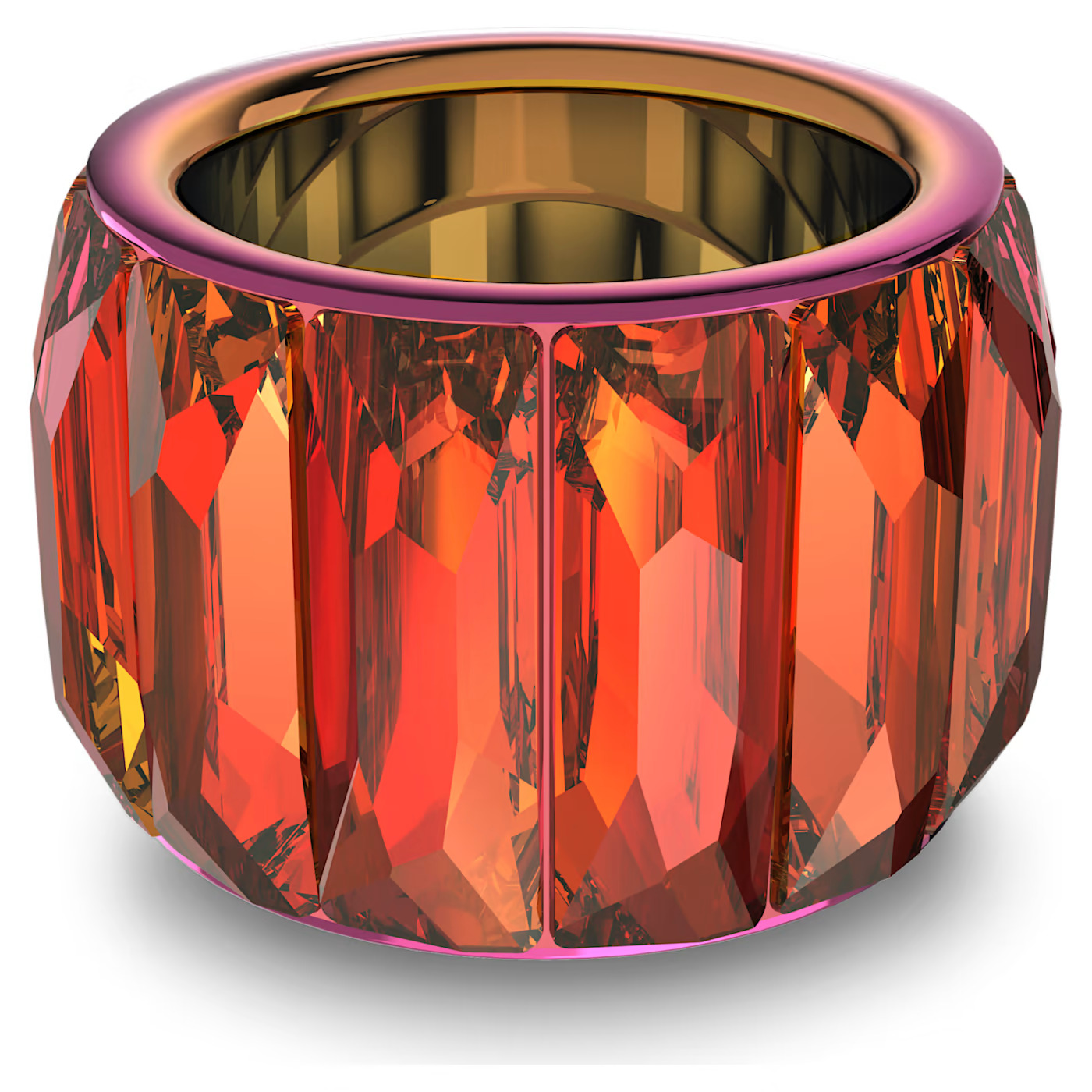Swarovski Curiosa cocktail ring Baguette cut Pink Size 55 #5599892 $225 New Box
