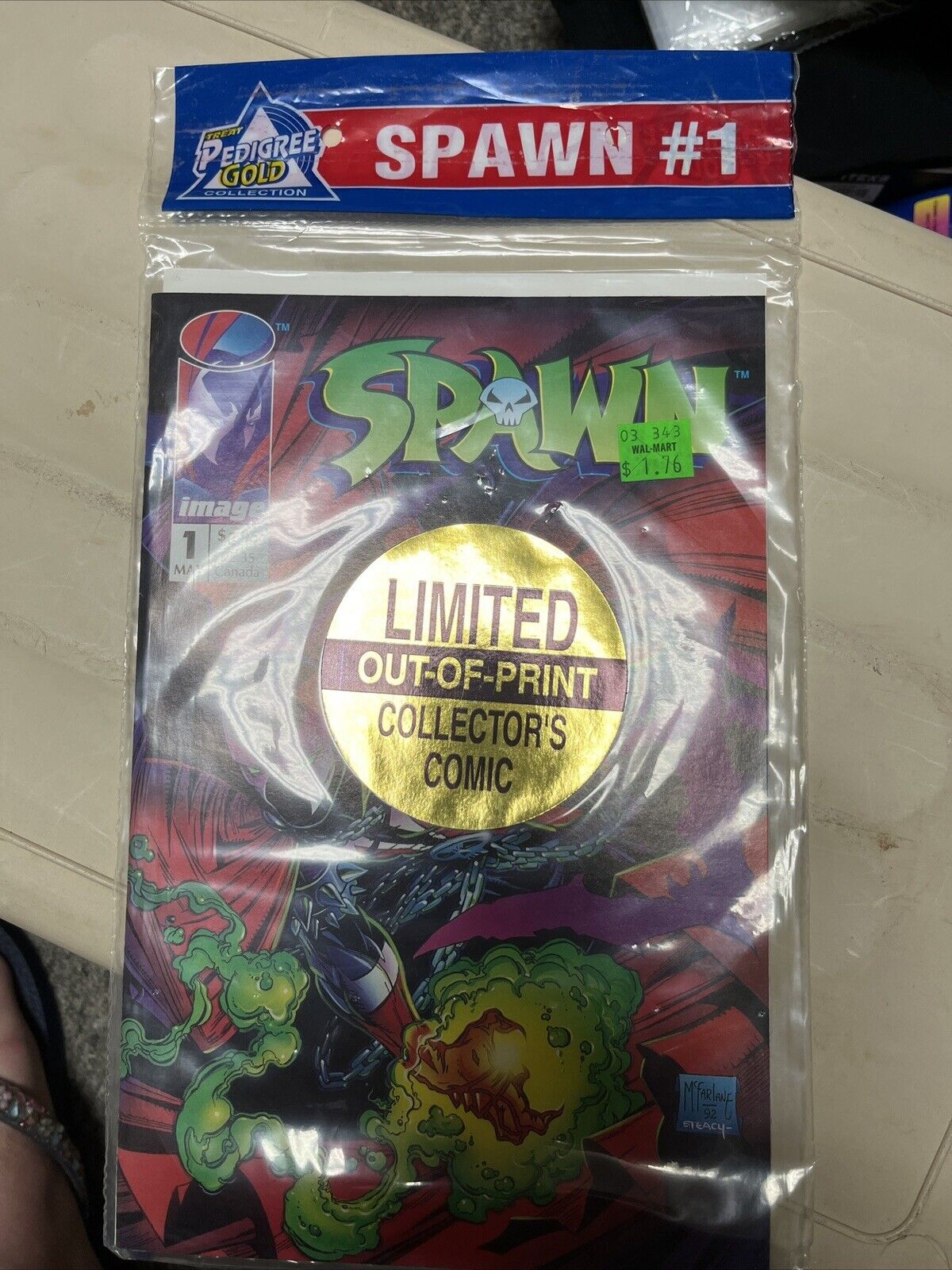 Spawn #1 Pedigree Gold Polybag Sealed Limited Out Of Print Collector’s Comic