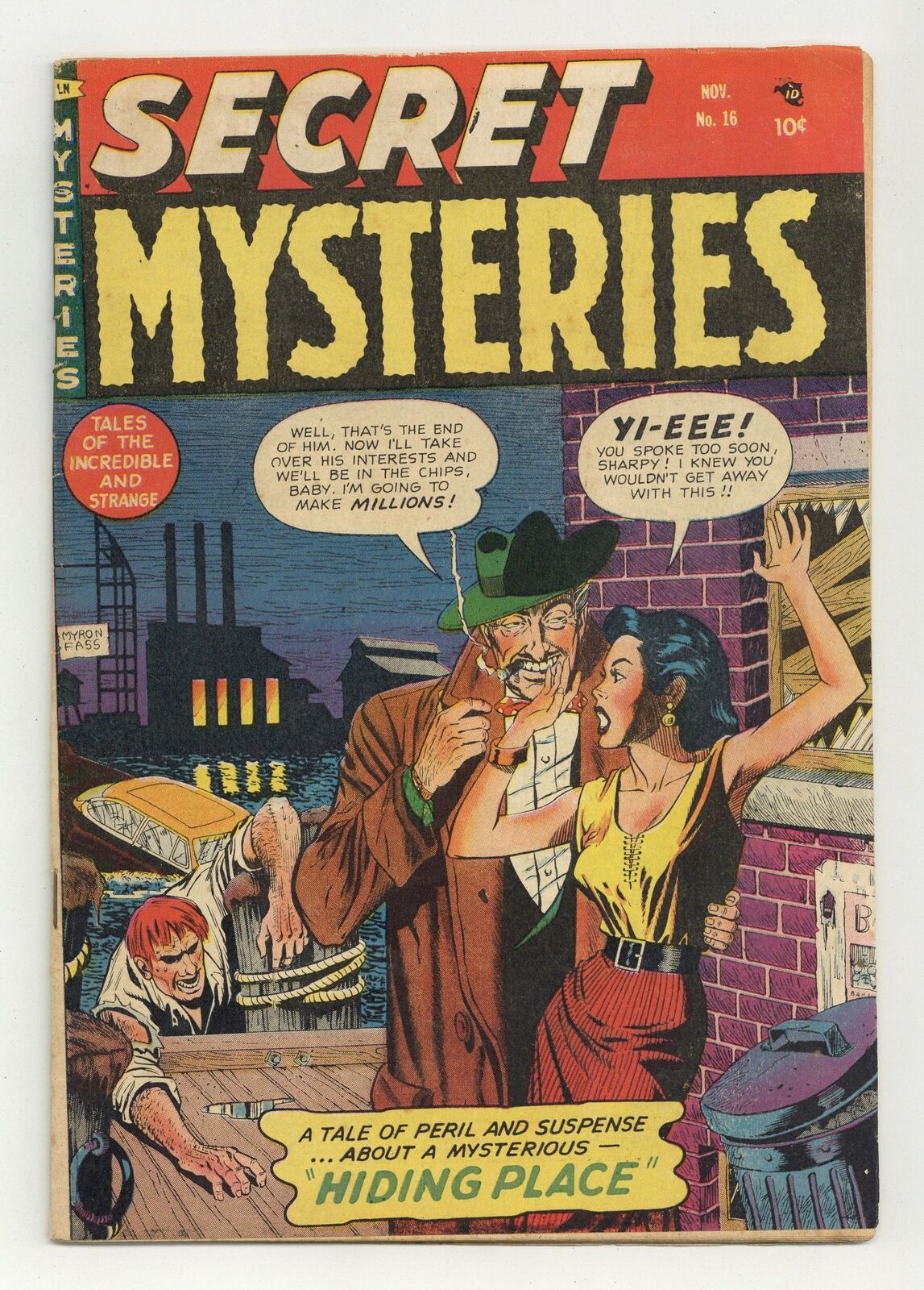 Secret Mysteries #16 VG+ 4.5 1954