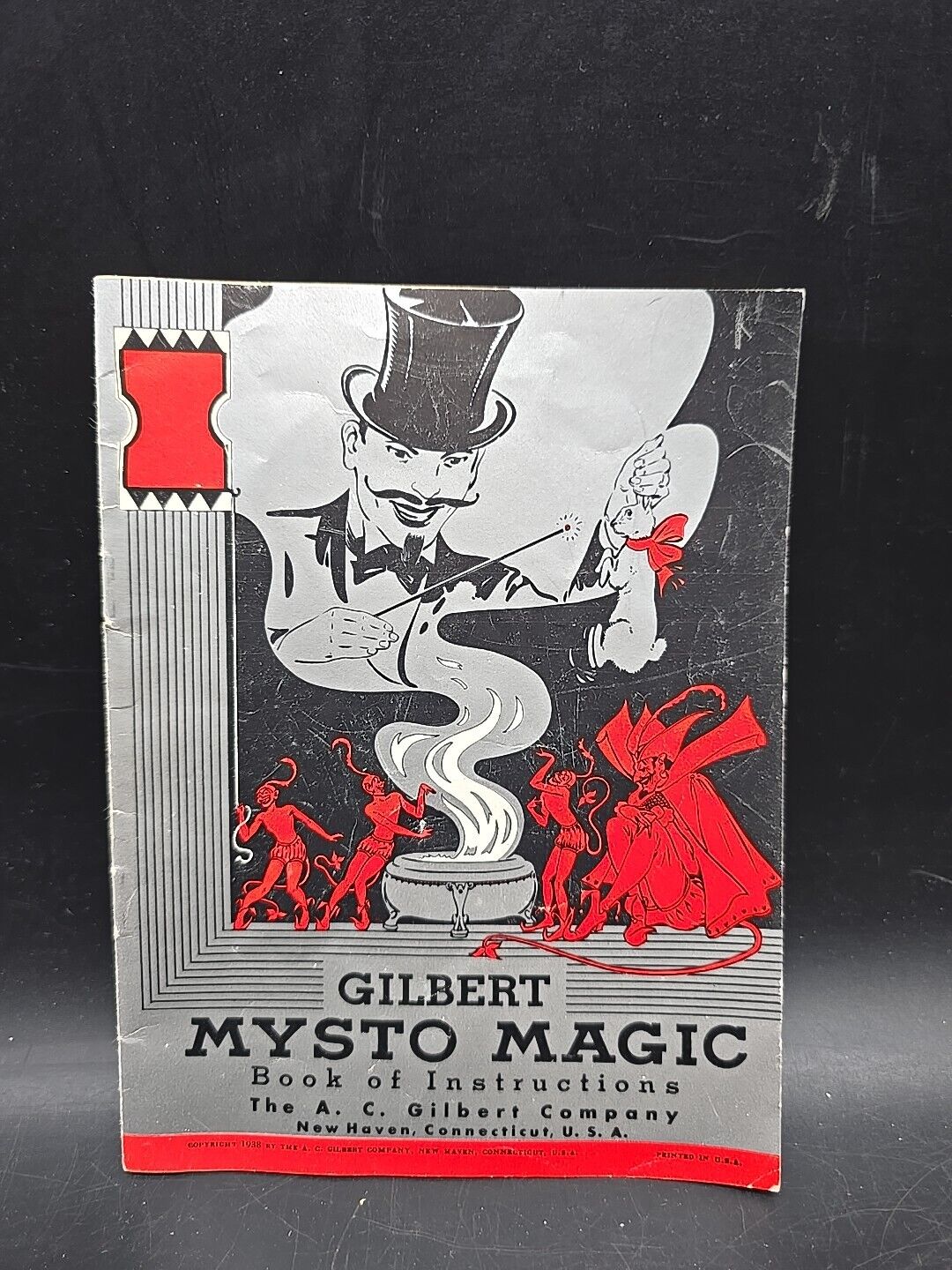 VINTAGE GILBERT MYSTO MAGIC BOOK OF INSTRUCTIONS CIRCA 1938 DEVIL ETC.