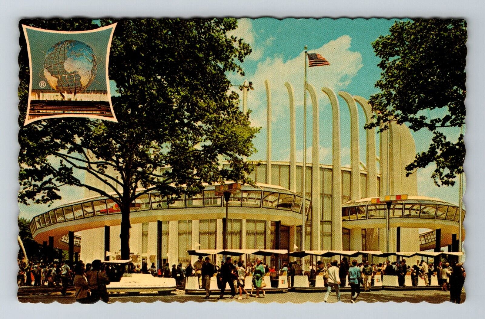 Queens NY-New York, The Ford Rotunda, Outside Scenic View, Vintage Postcard