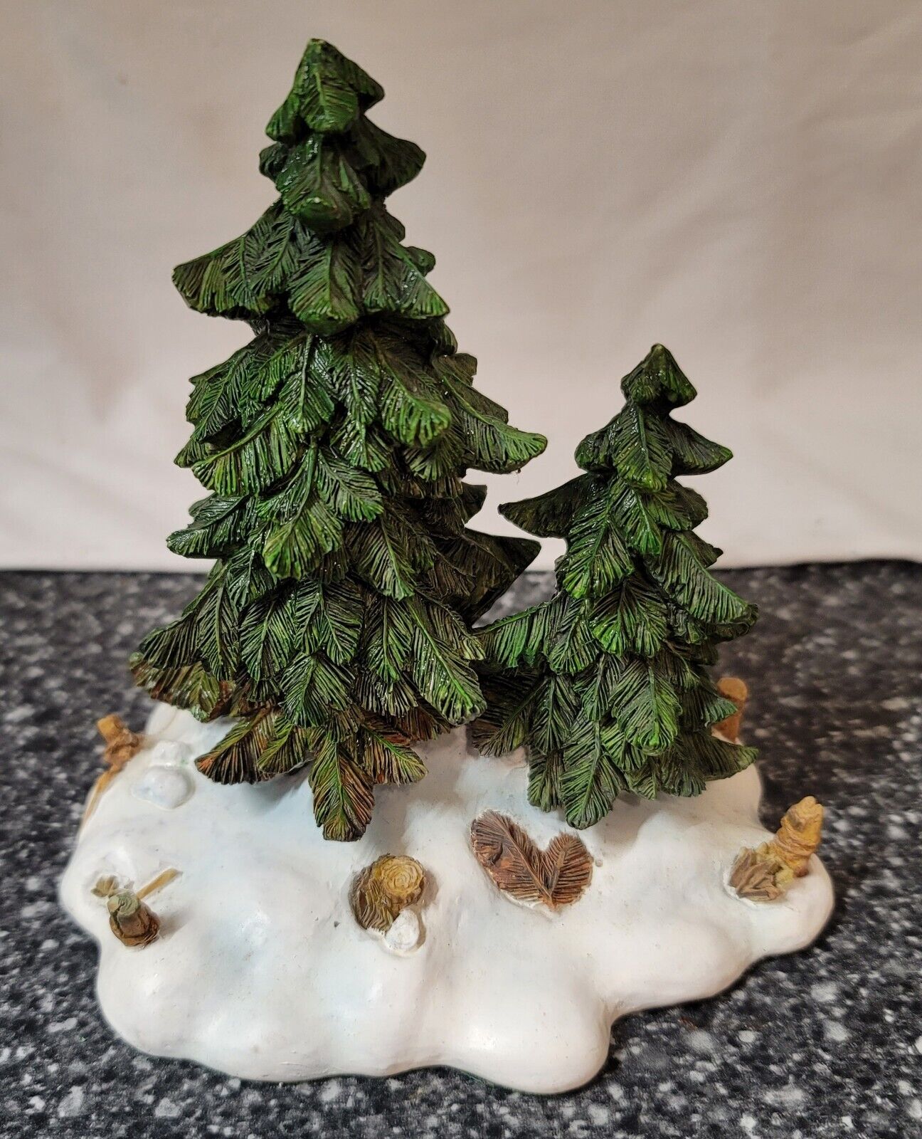 Department 56 Snow Village Double Pine Trees #52619 Accessories Retired