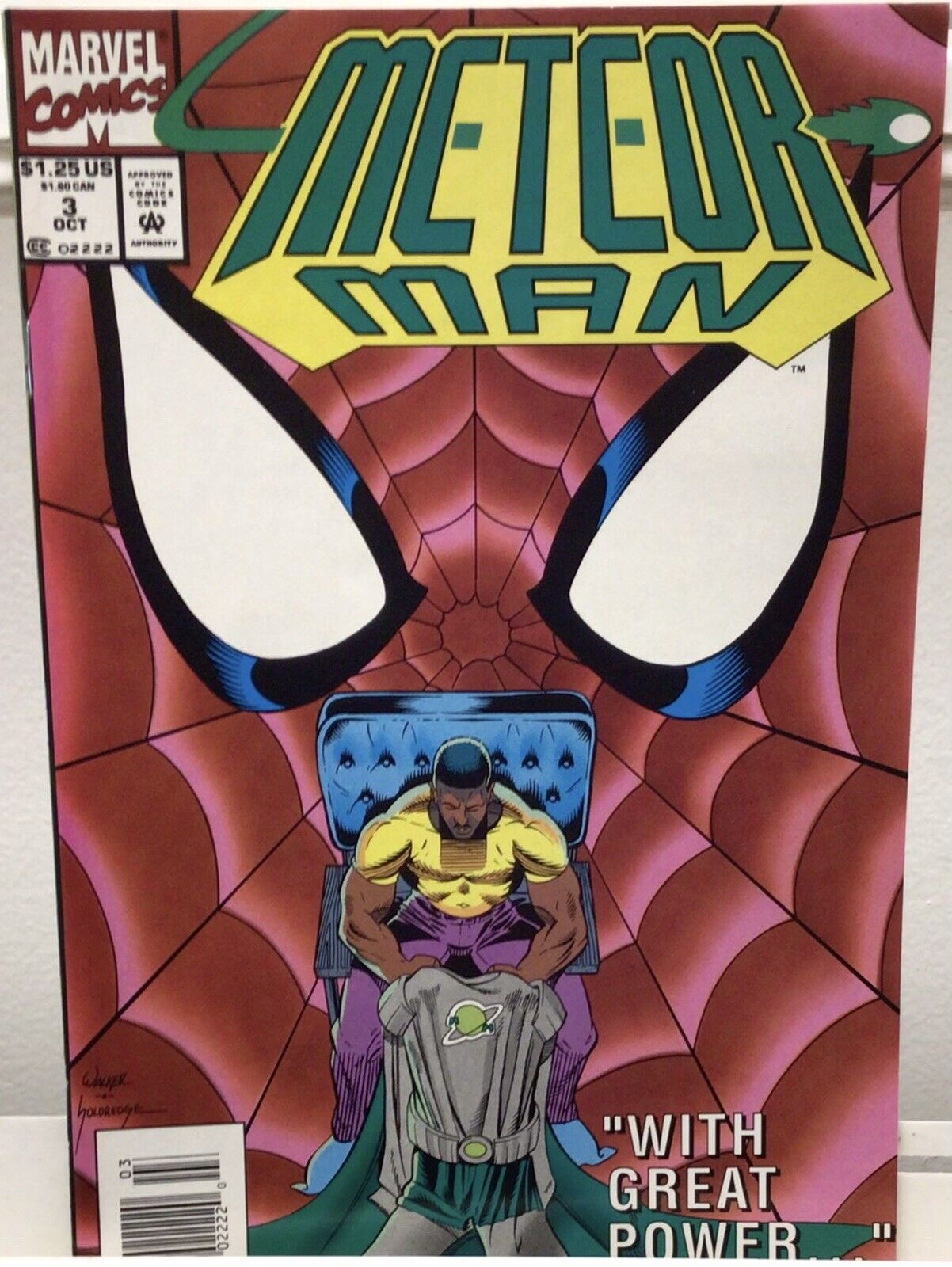 Marvel Comics Meteor Man #3 Newsstand Oct ‘93 Comic Book