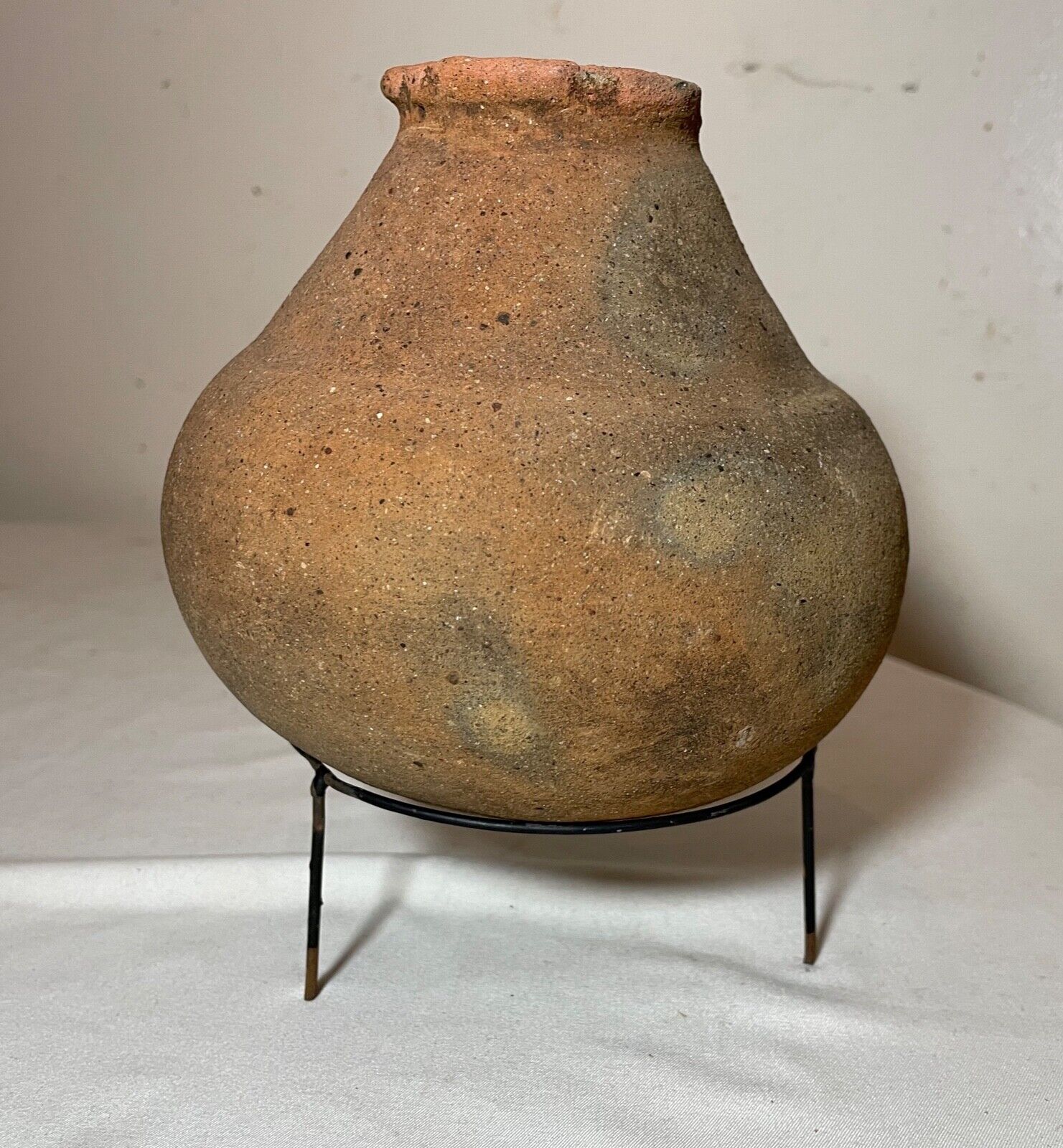 antique Peru pre columbian 30-100 A.D. vessel pottery vase sculpture terracotta.