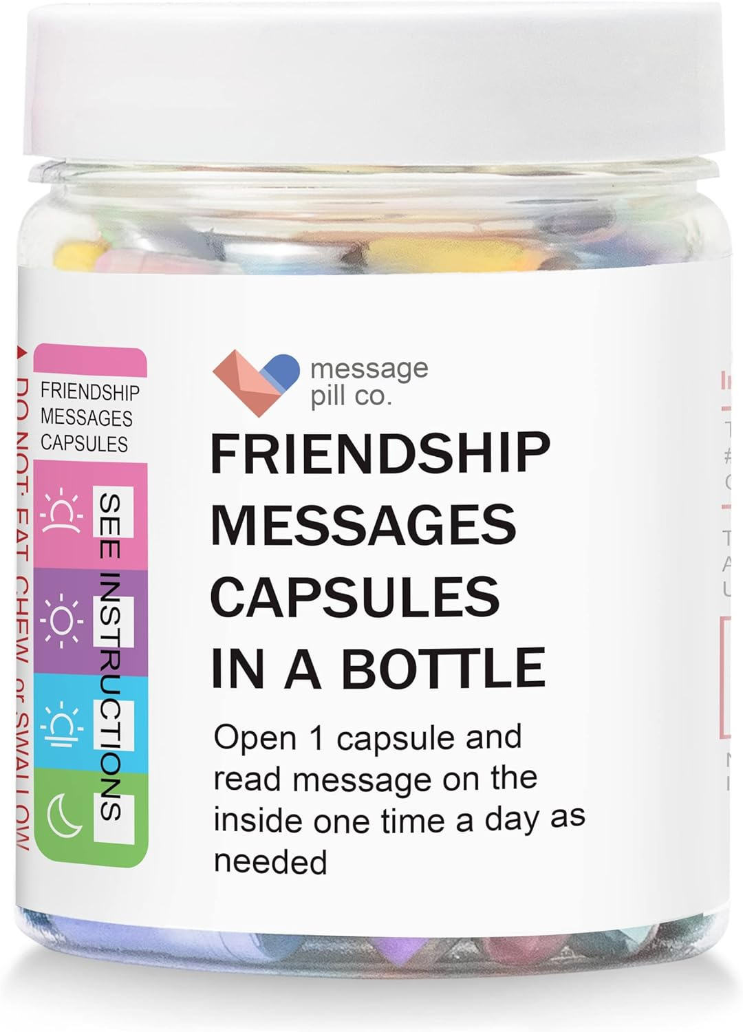Messages in a Bottle Friendship Gift for Your Bestfriend (50PCS) Pre-Written Cap