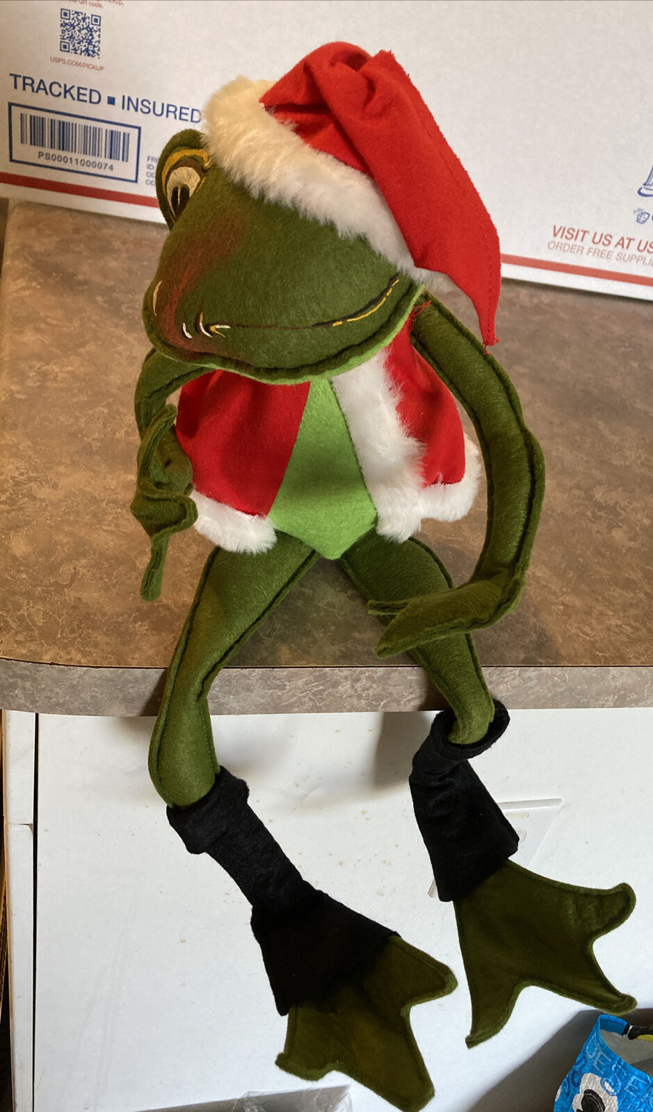 Vintage 1969 Annalee Mobilitee Doll Christmas Santa Frog, Approx 19\