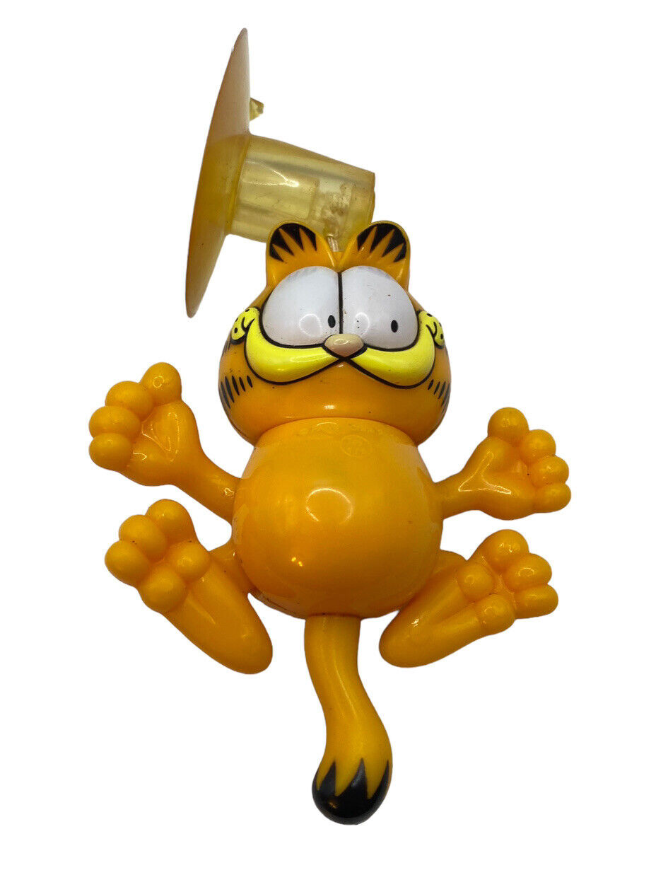 Garfield Cat Pull Down Car Window Climber Suction Cup Garfied Paws 4”