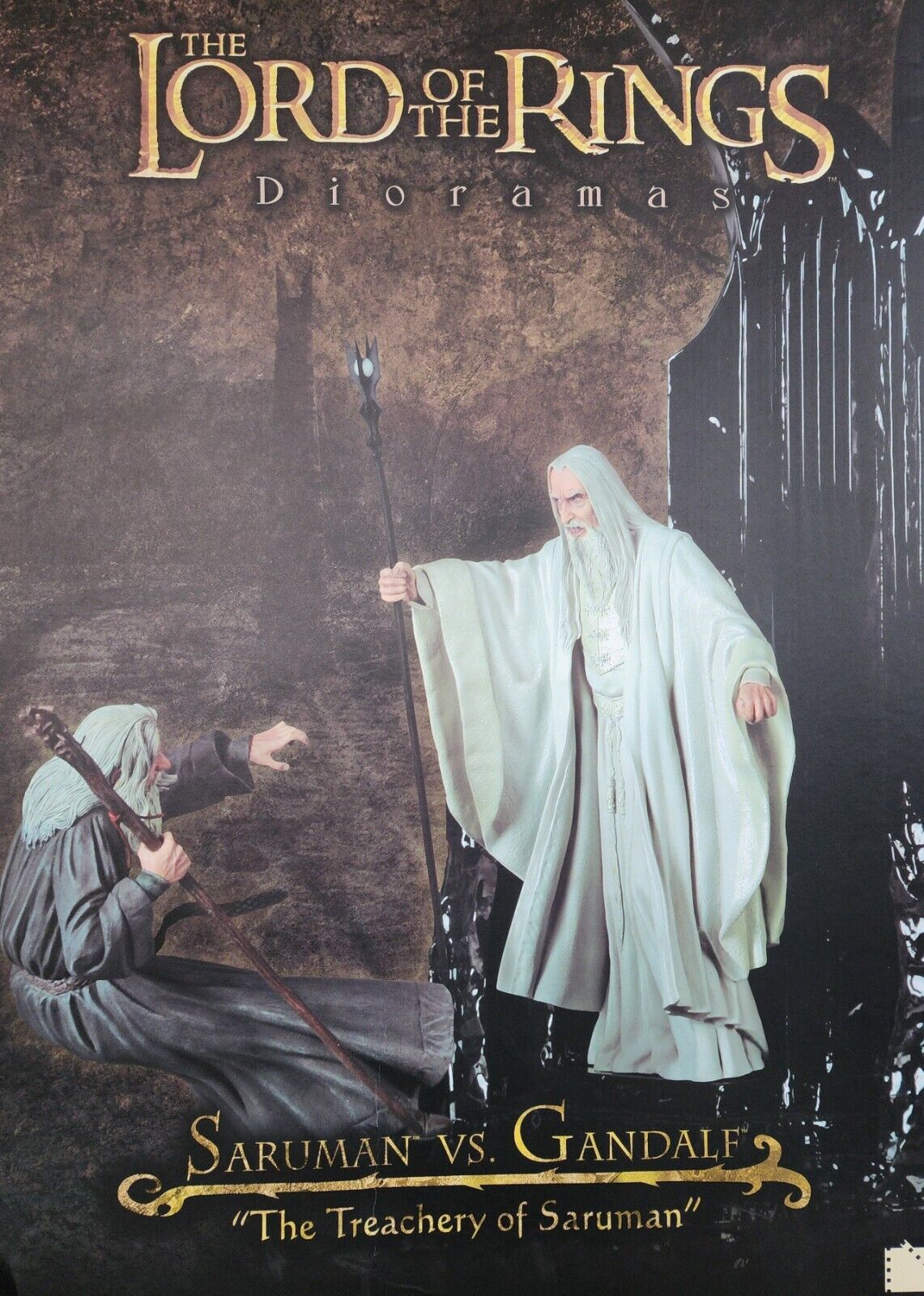 Rare Sideshow Lord of the Rings - Gandalf vs Saruman Diorama 112 / 750