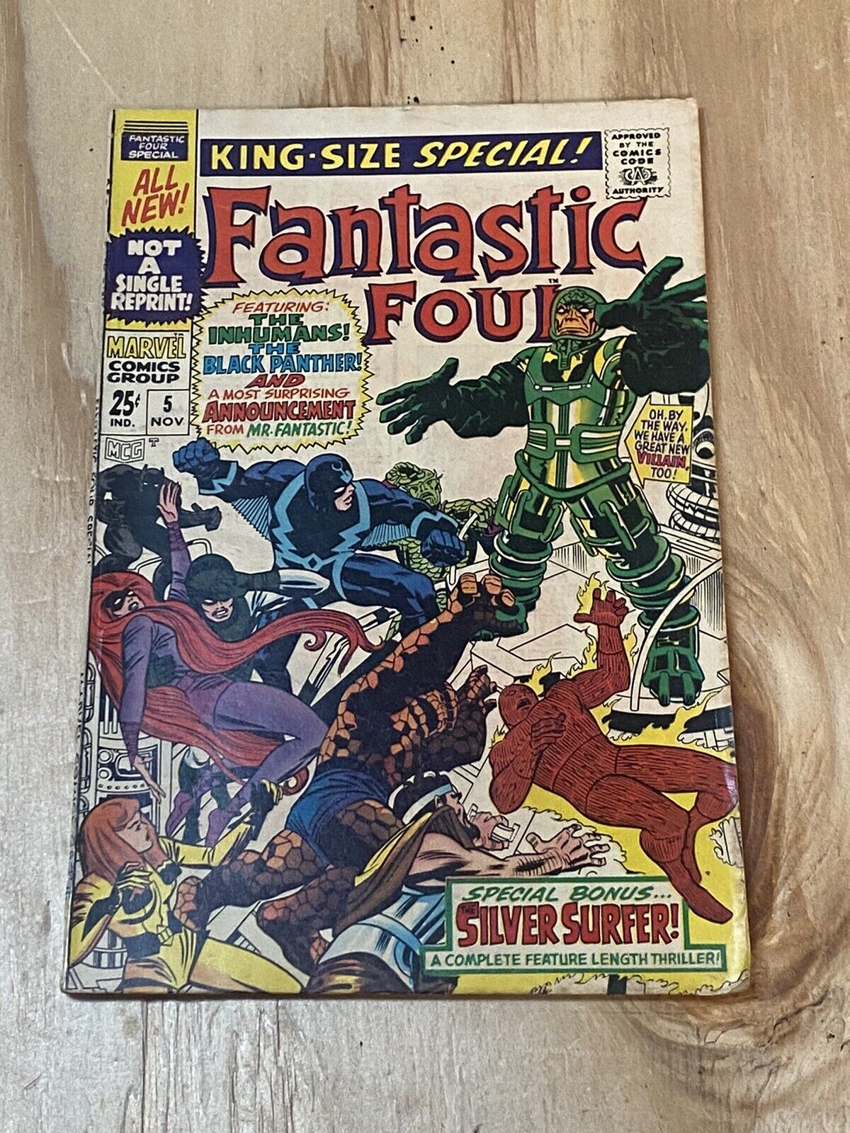 FANTASTIC FOUR KING-SIZE SPECIAL #5, 1ST PSYCHO MAN, SILVER SURFER SOLO Marvel
