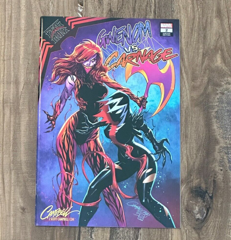 Gwenom Vs Carnage #2 J. Scott Campbell Variant Cover A Exclusive King in Black