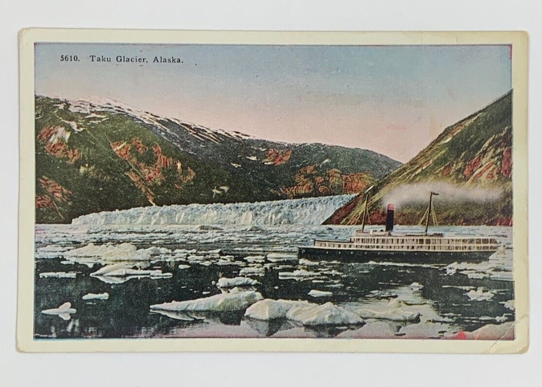 Taku Glacier at the head of Taku Inlet Alaska Postcard Unposted