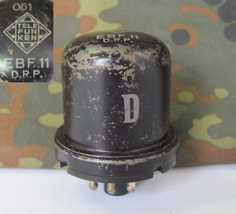 WW2 ORIGINAL GERMAN VACUUM PENTODE RADIO TUBE TELEFUNKEN DRP
