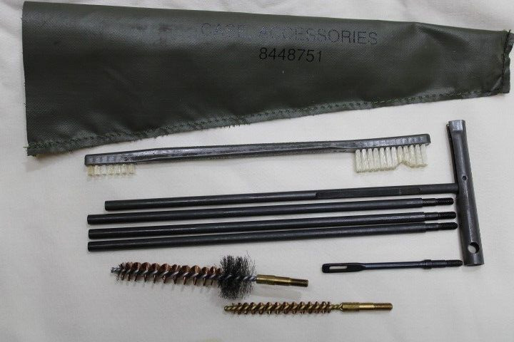 US Military Issue .223 5.56 Rifle Cleaning Kit with Buttstock Pouch Set New