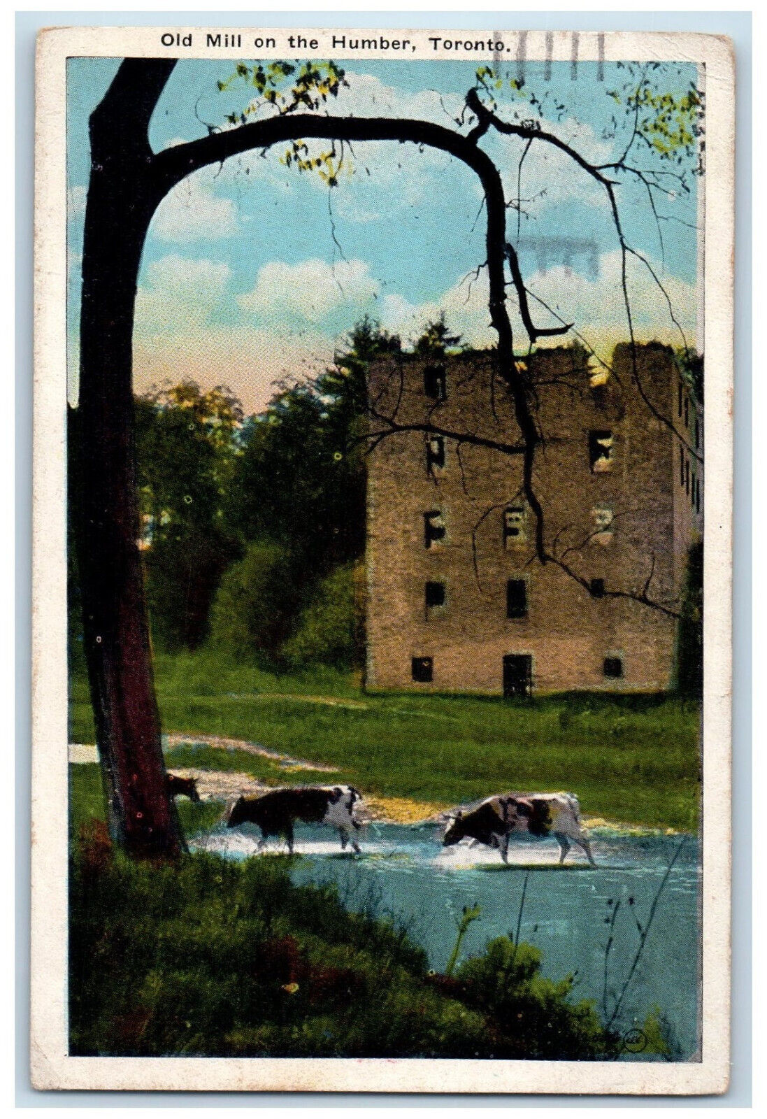 1925 Old Mill on the Humber Toronto Ontario Canada Vintage Posted Postcard