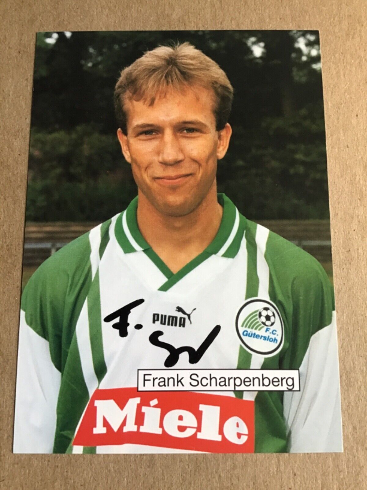 Frank Scharpenberg, Germany 🇩🇪 FC Gütersloh 1997/98 hand signed