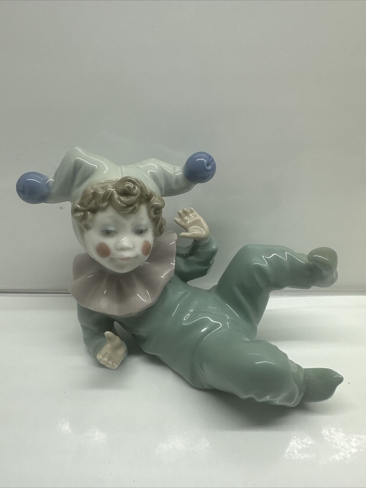 Vintage Nao by Llado Jangles Clown Jester 1988 Figurine  5”x 3.5