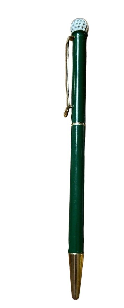 Vintage Golf Club Ballpoint Pen Green.  Needs Ink Cartridge