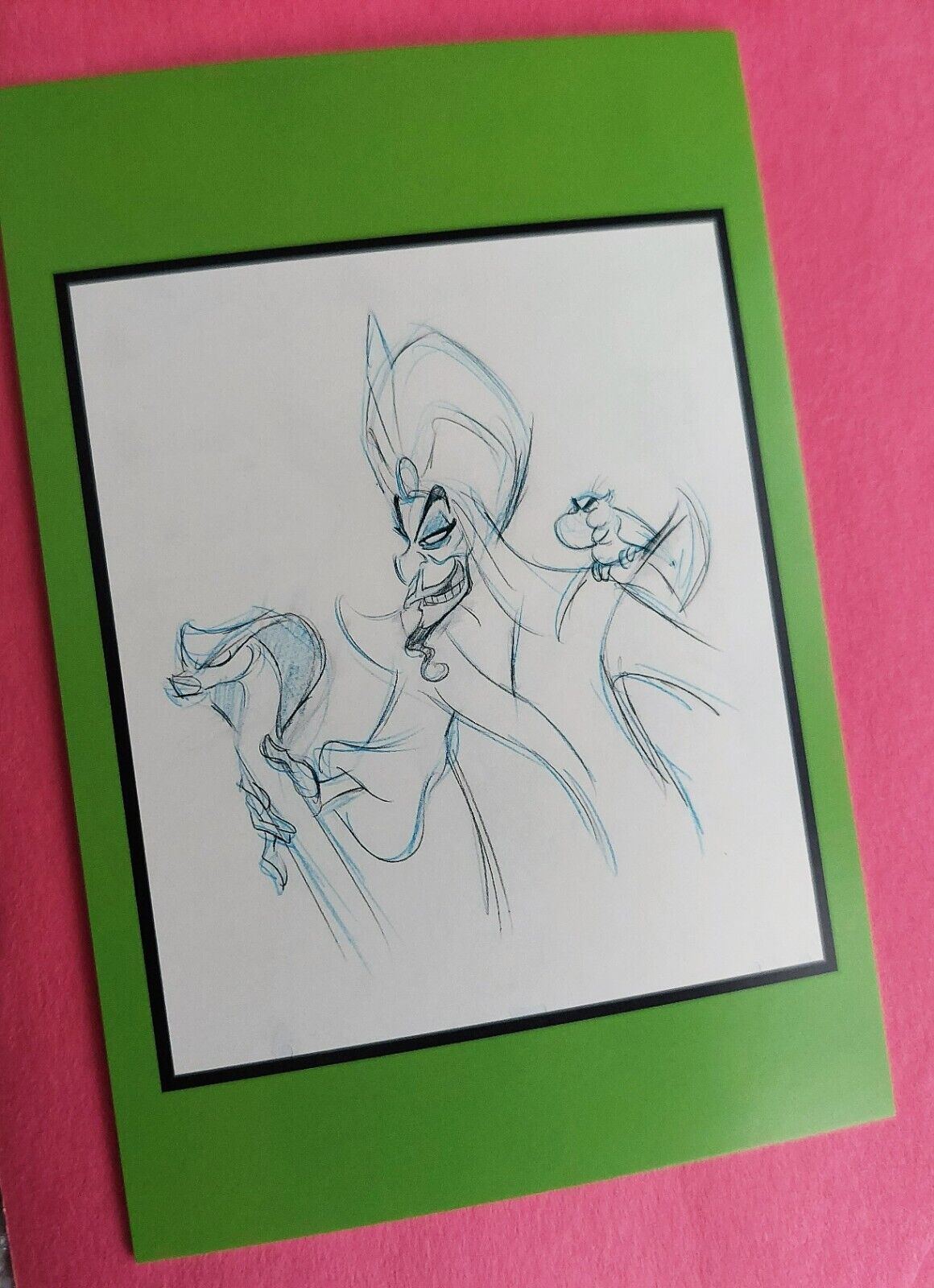 Jafar - Aladdin - Rough Animation Drawing Disney Villains Postcard NEW