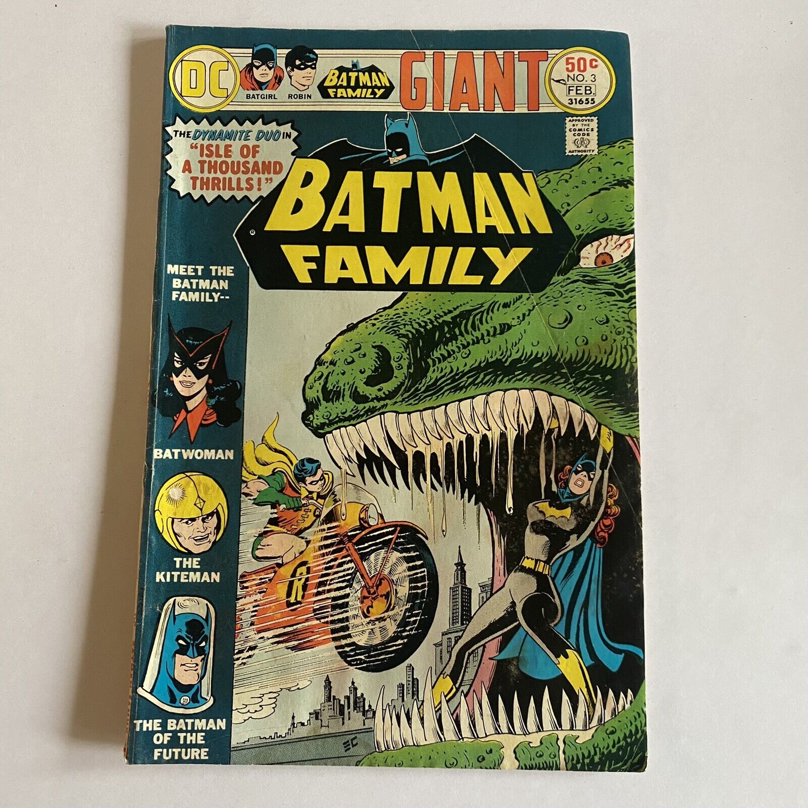 Giant Batman Family #3 (1976) Batgirl & Robin Bronze Age DC Comics