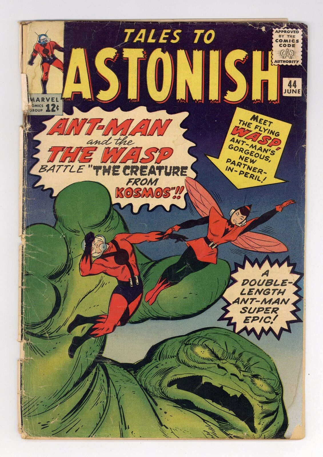 Tales to Astonish #44 GD- 1.8 1963 1st app. and origin Wasp