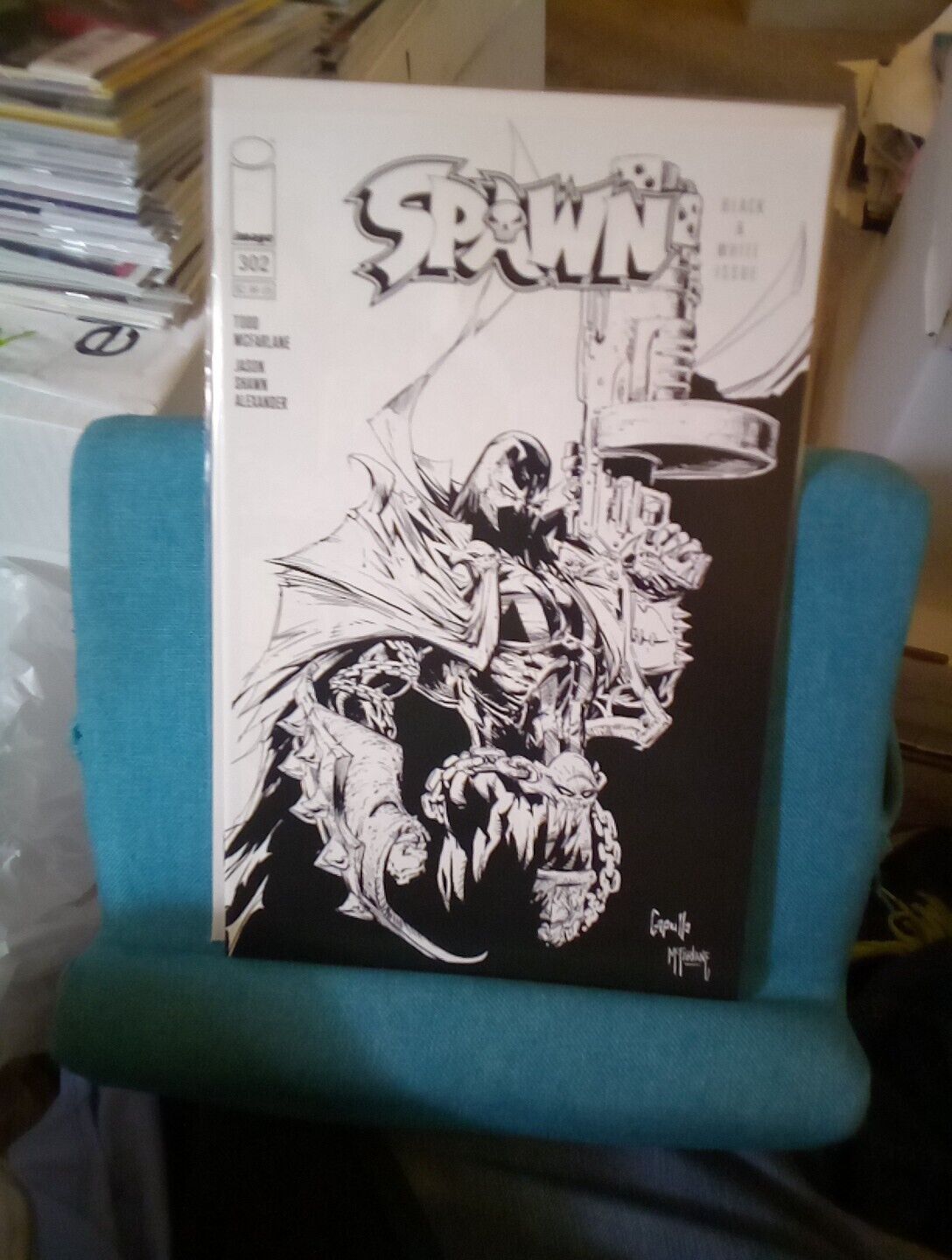 Spawn #302C, Black & White Issue, 1st Full She-Spawn, Medieval Spawn, See Pics