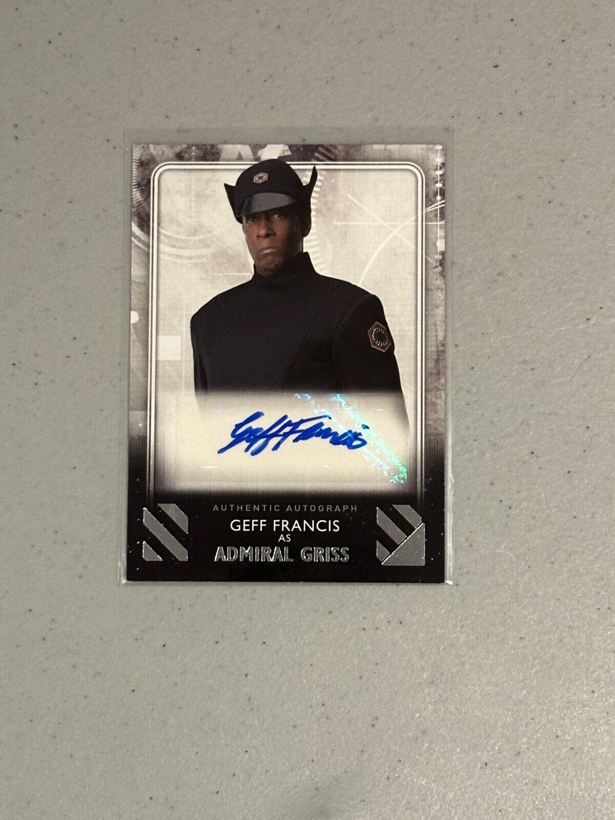 2020 Topps Star Wars The Rise of Skywalker S2 - Auto Admiral Gris - Geff Francis