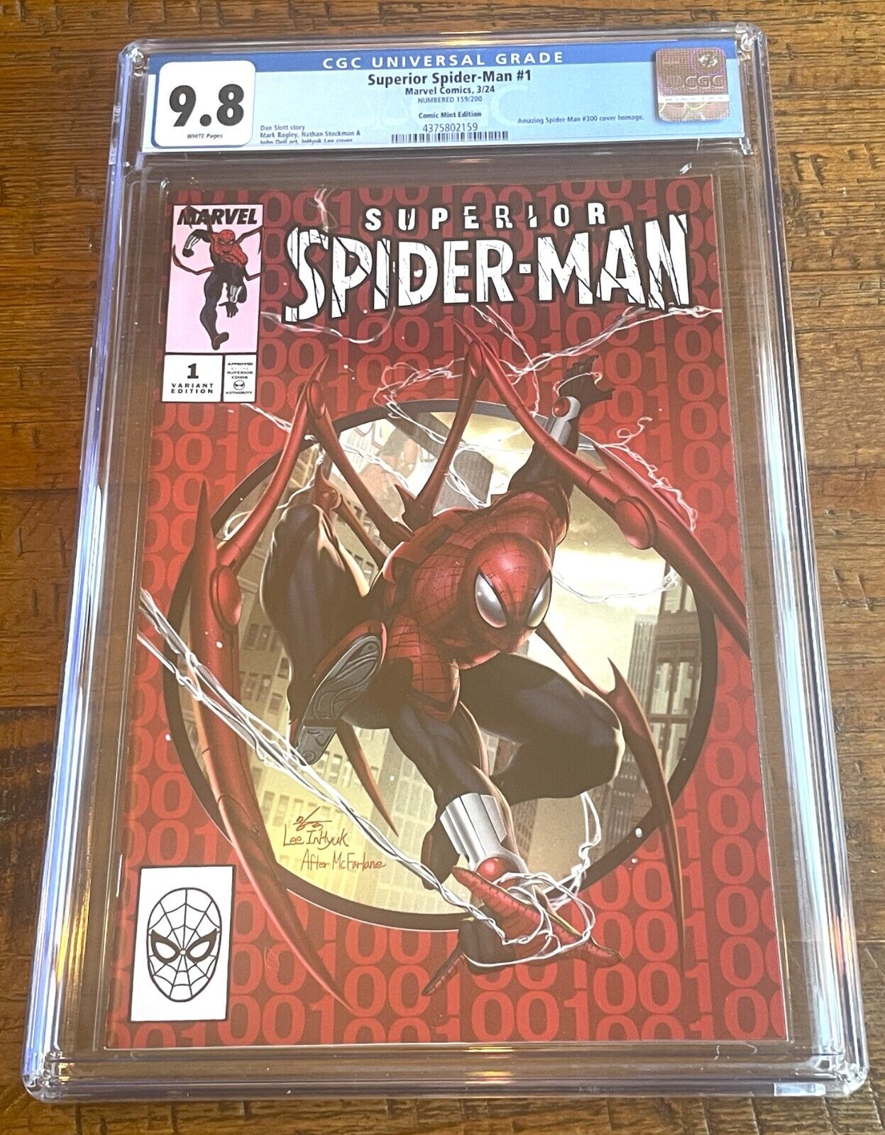 SUPERIOR SPIDER-MAN #1 CGC 9.8 INHYUK LEE AMAZING 300 ULTIMATE EDITION LE TO 200